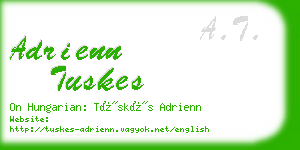 adrienn tuskes business card